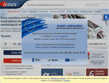 Tablet Screenshot of lenax.pl